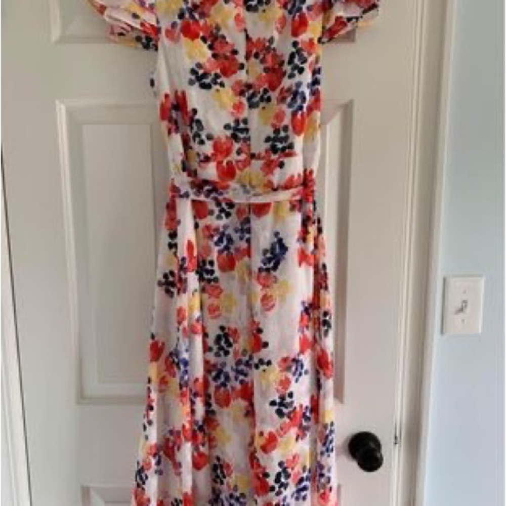 DKNY high-low floral dress